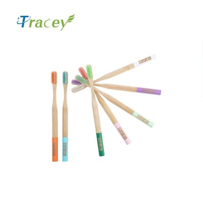 Custom logo wholesale hotel eco natural bamboo toothbrush