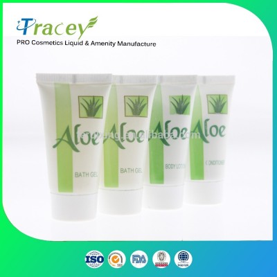 25ml white tube pack aloe vera shampoo shower gel/bath gel/body wash for hotel travel hospital amenities