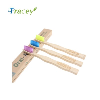 Wholesale eco bamboo toothbrush private label biodegradable toothbrush for kids